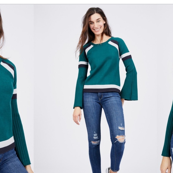 Contrast Stripe Sweater - Picture 2 of 4